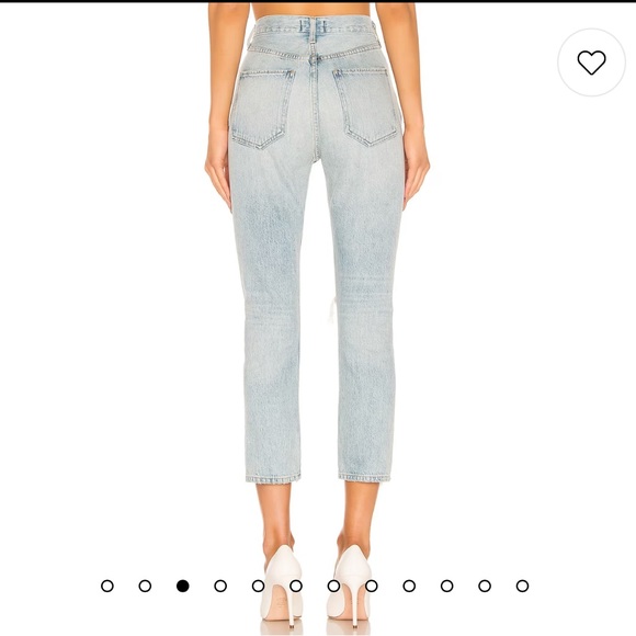 AGOLDE Riley High Rise Straight Crop in Shatter - Picture 2 of 6